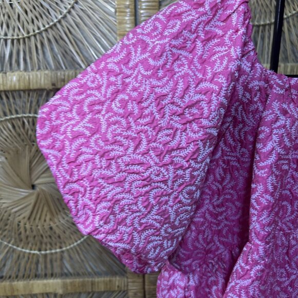 Tuckernuck Hyacinth House Pink Puff Sleeve Oversized Dress - Picture 5 of 9